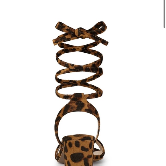 NWOT Leopard Print Strappy Block Heel Sandals - Picture 12 of 12